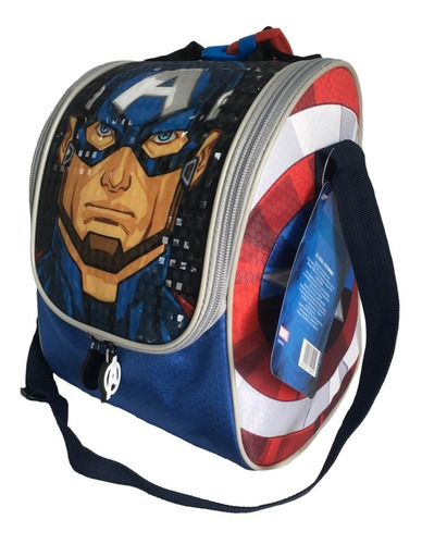Lonchera Capitán América Marvel Para Comida Almuerzo Escolar 