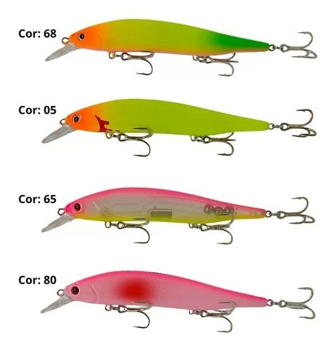 2 Isca Artificial Pesc Lori Brutal 115 Brutinha - 11,5cm 19g