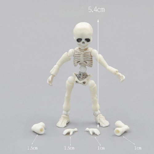 De Acción De Muñeca Esquelética En Miniatura De 5,4 Cm,