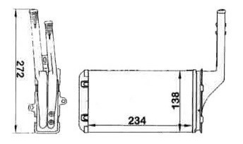 Radiador Calefaccion Peugeot 106