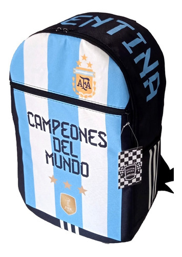 Mochila Afa  2023 Selección Argentina Celeste Y Blanca Messi