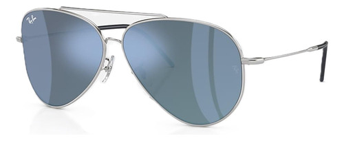 Ray-ban Rb0101s 003/ga Aviator Reverse Silver Gray