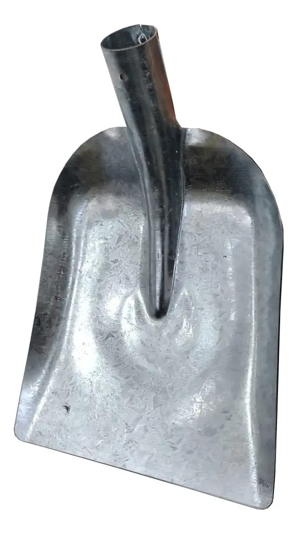 Pá Quadrada Galvanizada Volpato para Jardinagem e Construção