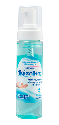 Shampoo En Seco Sin Enjuague 230 Ml Higienika