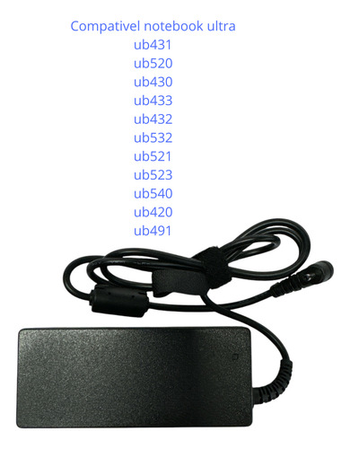 Fonte Carregador Compativel Com Notebook Multi Ultra Ub490