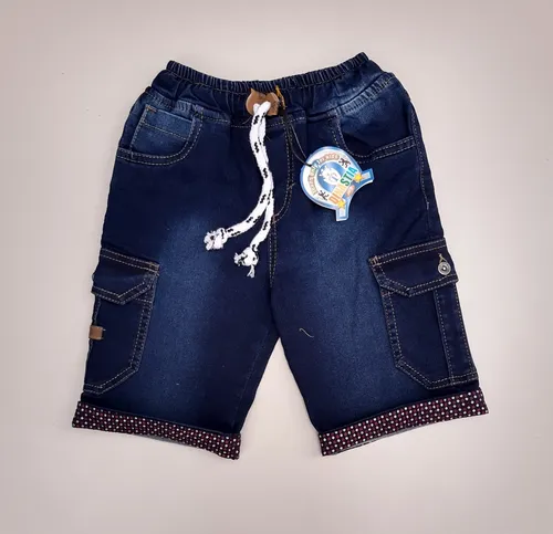 Shorts De Mezclilla Tipo Carg Para Ni o Dinast a Mod.1 MercadoLibre