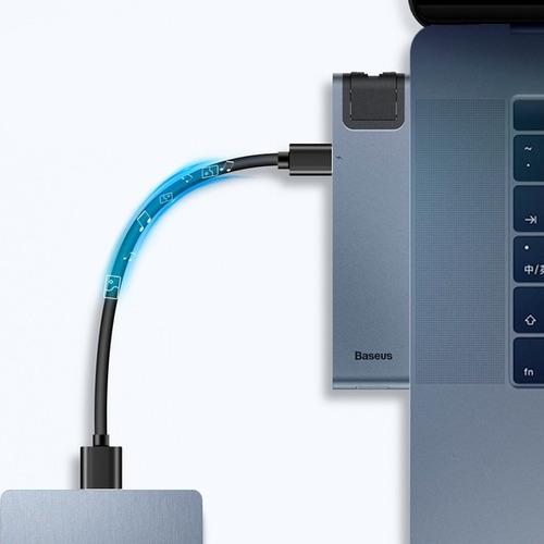 Hub P/mac Dual Type-c Hdmi Sd Tf Usb 3.0 2 Ethernet Usb-c Pd