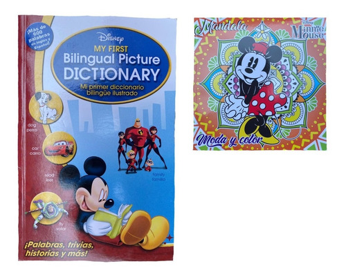 Pac Didáctico Disney Diccionario Ingles / Libro Mandalas