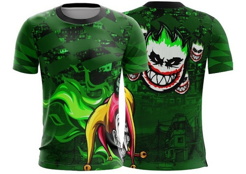 Camiseta Masculino Personalizado Favela Coringa Palhaco