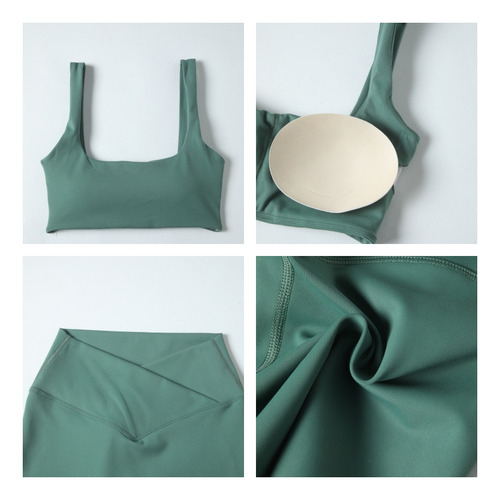 / Conjunto Deportivo Mujer Transpirable Top Gym+shorts