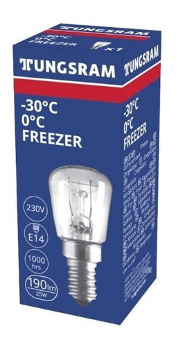 Ampolleta De Refri / Freezer E14 25w Incandescente Tungsram