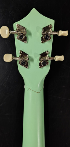 Ukelele Soprano Con Estuche Reparado Verde (Usado)