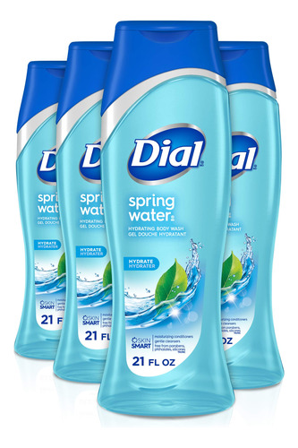 Dial Gel De Baño Para El Cuerpo, Agua De Manantial, 21 Onz.