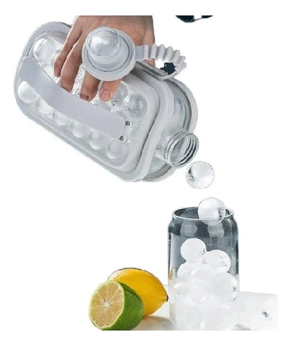 Cubitera Hielera Con Tapa Para Hacer Hielos Blanco