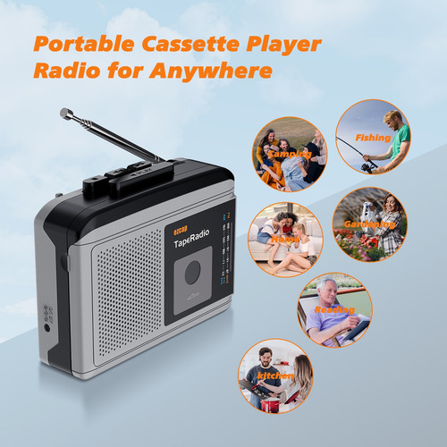 Conjunto De Rádio Jack Fm Ezcap233 Leitor De Fita Cassete Po