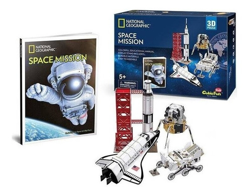 Puzzle 3d Mision Espacial Natgeo 80 Piezas Rompecabezas