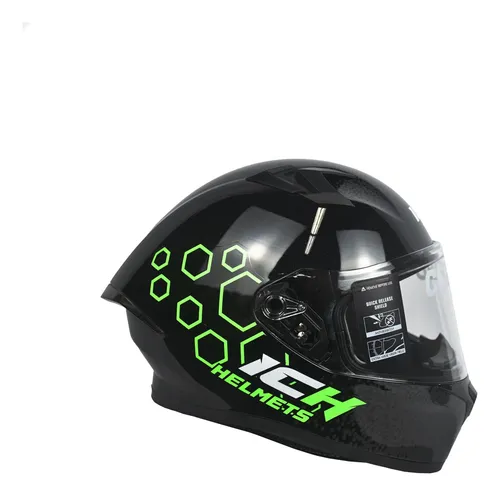 Casco Integral Ich 503-sp Royalty Ngr-vd Visor Transparente