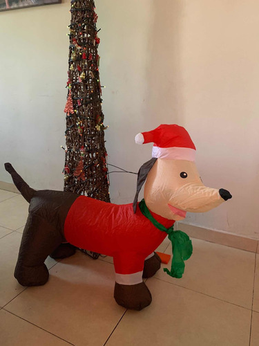 Inflables Navidad Perrito Salchicha- Oferta Fin De Semana