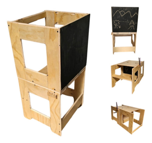 Silla Peglable Montessori Mesa Juego Actividad Inteligente