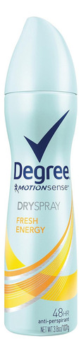 Desodorante Spray Degree Energía Fresca Grado Para Mujeres