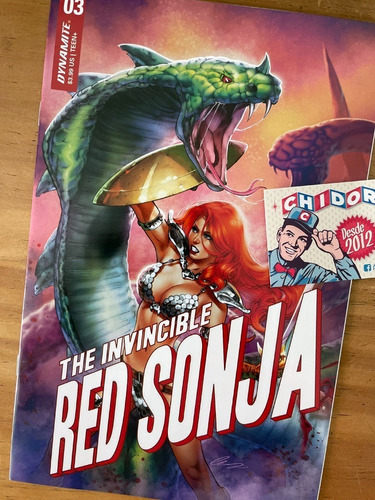 Comic - Invincible Red Sonja #3 Elias Chatzoudis