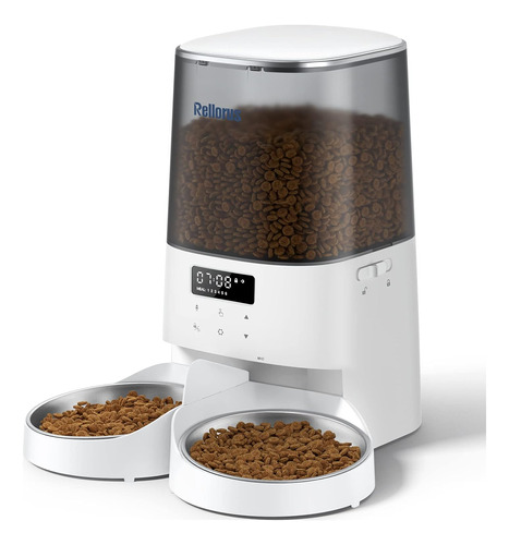 Automatic Feeders 5l 21cups Food Dispenser For Two Cats Time