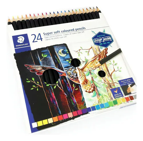 Set Lapices X 24 Colores Super Soft Staedtler