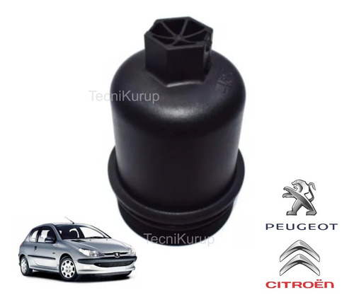 Tapa Porta Filtro Aceite Larga Peugeot 206 Motor Tu3jp Tu5jp