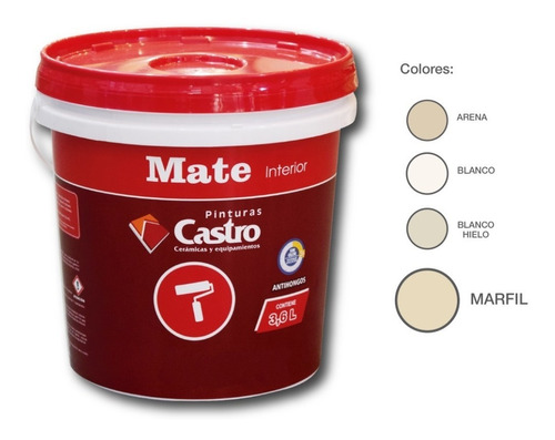 Pintura Mate Interior Marfil 3,6lt 