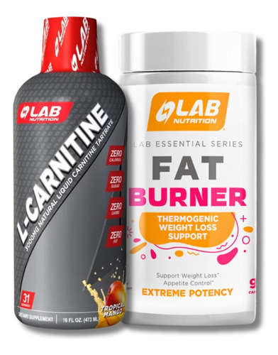 Fat Burner Lab Nutrition 90cap + L Carnitine Lab Nutrition