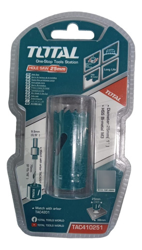 Sierra Copa Bimetálica M-3 Metal / Madera (25mm / 1 PLG)