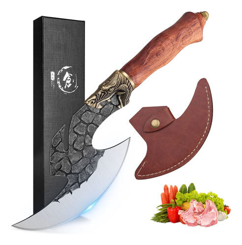 Cuchillo Afilado De Carne Forjado A Mano Para Cortar Carne,