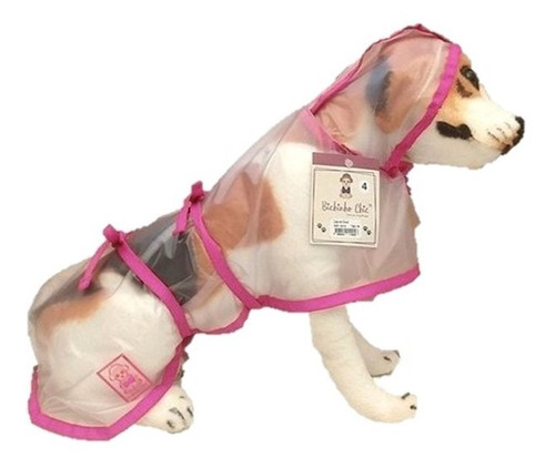 Capa Chuva Pet Transparente Ajuste Total Bichinho Chic Nº 4