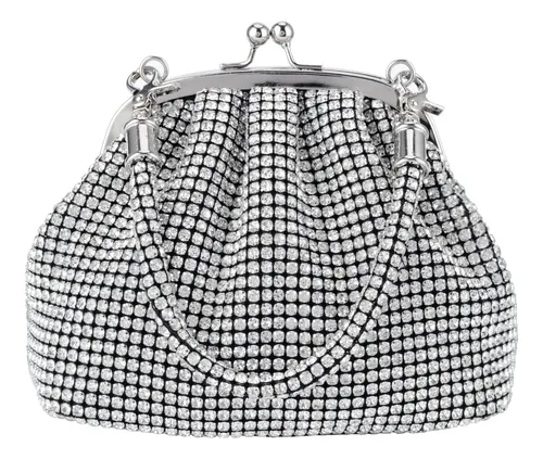 Bolso De Mano Con Diamantes De Imitación Gripit Para Mujer N