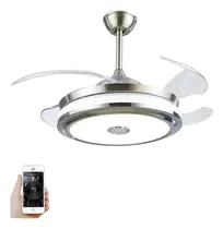 Comprar Ventilador Rda Aspas Retractiles Con Luces Led Y Bluetooth