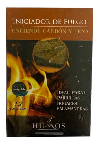 Pastillas Iniciadoras De Fuego Humos Carbon Parrilla X 12