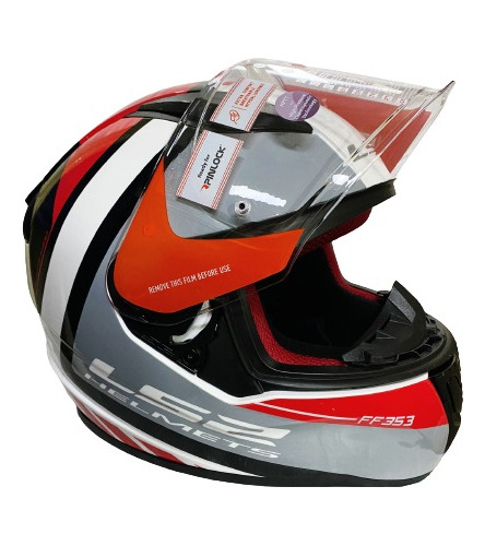 Casco Ls2 Ff353 Integral Blink White Red Mundomotos.uy