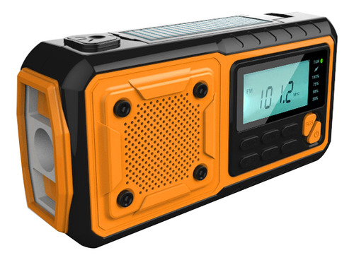 Radio Solar Manivela Emergency Am Fm Wb Linterna Sos 4000 Ma