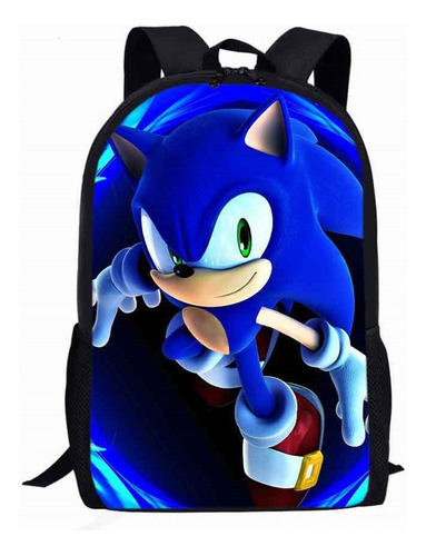 Anime Sonic The Hedgehog Mochila For Estudiantes Mochila Esc