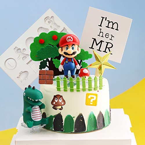 Moldes De Silicona Para Fondant De Super Mario Con 9 Cavidad