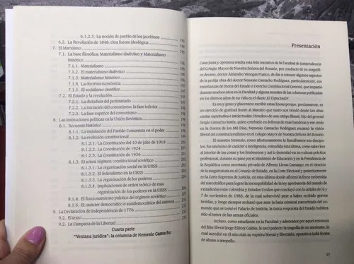 Escritos Nemesio Camacho Rodríguez -derecho Constitucional (Usado)