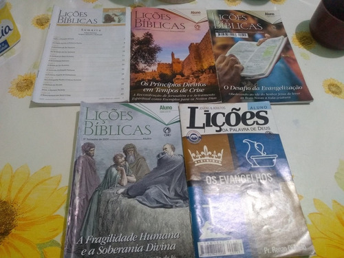 Kit 5 Revistas Ebd Cristã Usadas.