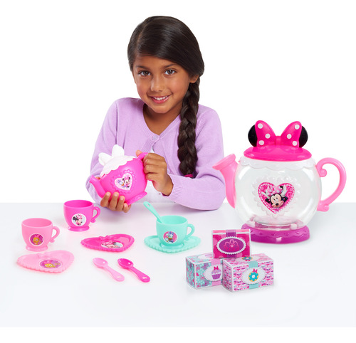 Mega Taza De Te Minnie Mouse Mimi Trastecitos Juego De Te