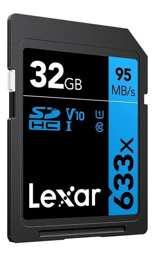 Cartão De Memória Sdhc 32gb Lexar High-performance 633x 95mb