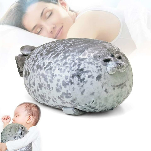 Almohada Foca De Peluche De Foca Tierno Exclusivo 30cm