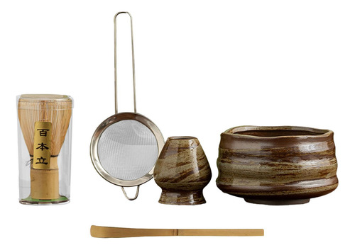Kit De Cerámica De 5x Matcha Accesorios Cerámico
