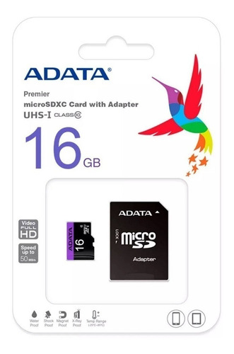 Memoria Micro Sd 16gb Adata Premier Original 
