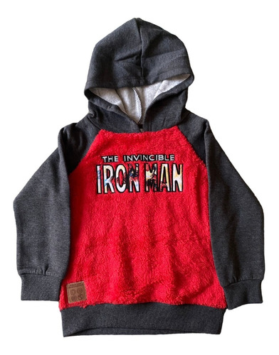 Poleron Iron Man - Original - Nuevo - Diferentes Tallas