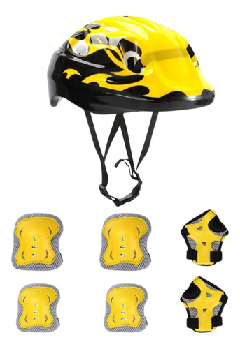 Juego De 7 Cascos Para Niños Y Niñas Q, Rodilleras Y Coderas