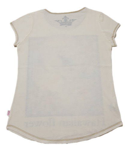 Remera Manga Corta Algodón Mujer Estampada Talle M